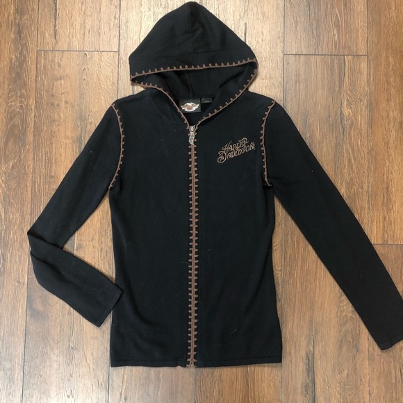 Harley Davidson zip up hooded sweater - Picture 1 of 6
